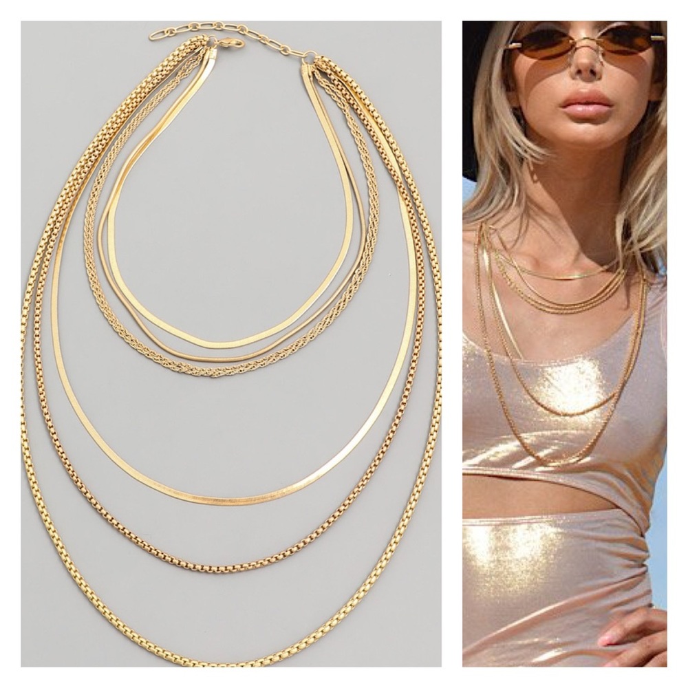 Multi Tiered Chain Necklace